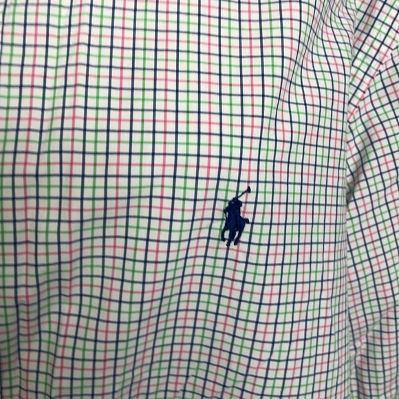 Ralph Lauren Mens Plaid Checks Gingham Button down Long Sleeve shirt Size XXL - Picture 2 of 6